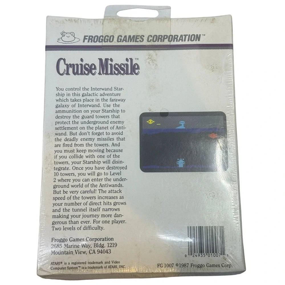 Cruise Missile Atari 2600 7800 Froggo Games FG1007 Sealed New